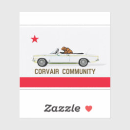 Corvair Community California EM flag シール