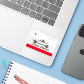 Corvair Community California EM flag シール (ノートパソコンとiPhone)