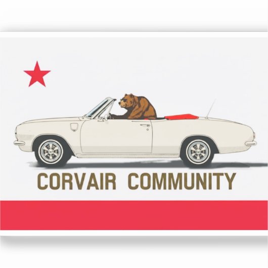Corvair Community California LM Convertible シール (正面)