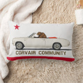 Corvair Community California LM Convertible Flag ランバークッション (ブランケット)