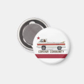 Corvair Community California Rampy Flag マグネット (正面/裏面)