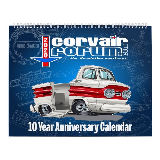 Corvair Forum 10周年カレンダー カレンダー (カバー)