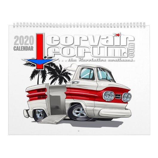 Corvair Forum 2020 Corvair of the Month Calendar カレンダー (カバー)