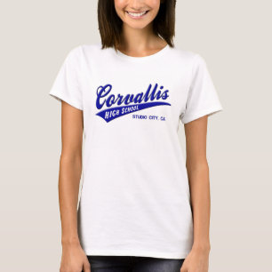 Corvallisの高等学校のスタジオ都市カリフォルニア Tシャツ