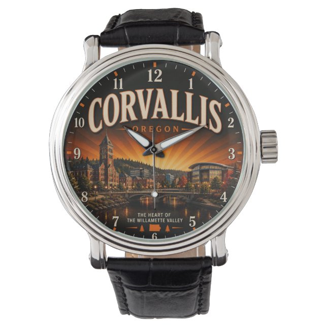 Corvallis Oregon 腕時計 (正面)