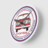 Corvanaticsの時計 ラウンド壁時計 (傾斜)