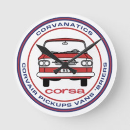 Corvanaticsの時計 ラウンド壁時計