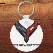 corvette logo2 キーホルダー (正面)