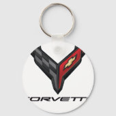 corvette logo2 キーホルダー (正面)