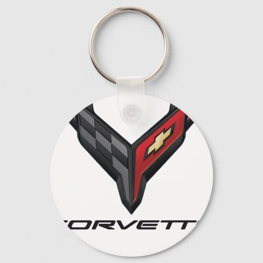 corvette logo2 キーホルダー (正面)