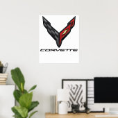 corvette logo2 ポスター (ホームオフィス)