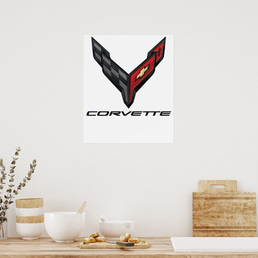 corvette logo2 ポスター (キッチン)
