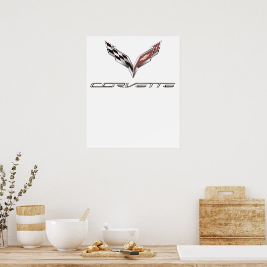 corvette logo ポスター (キッチン)