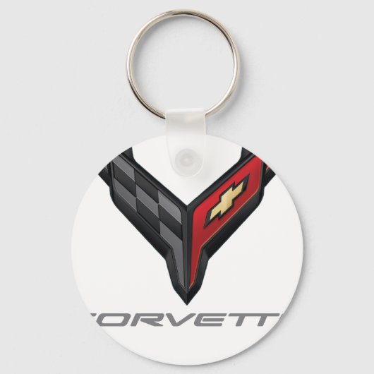 corvette logo 3 キーホルダー (正面)