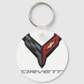 corvette logo 3 キーホルダー (正面)