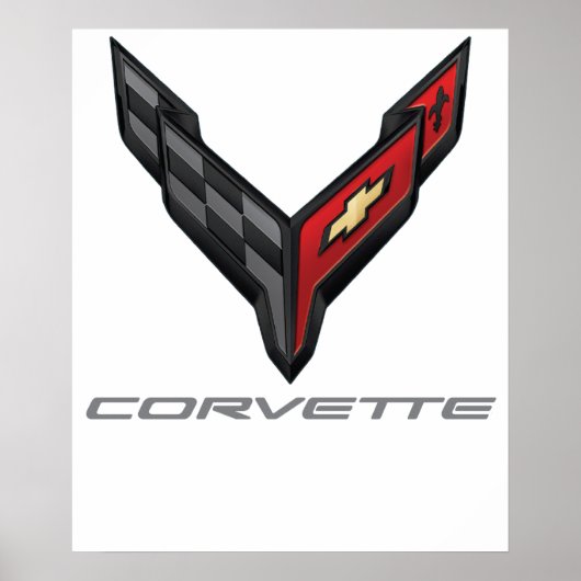 corvette logo 3 ポスター (正面)