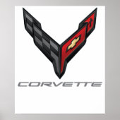 corvette logo 3 ポスター (正面)
