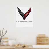 corvette logo 3 ポスター (キッチン)