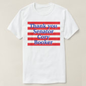 Cory Bookerありがとう Tシャツ (デザイン正面)