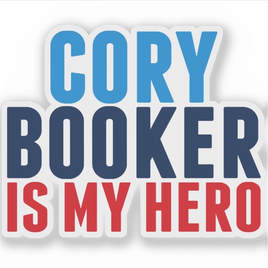Cory BookerはMy Hero Laptop シール (正面)
