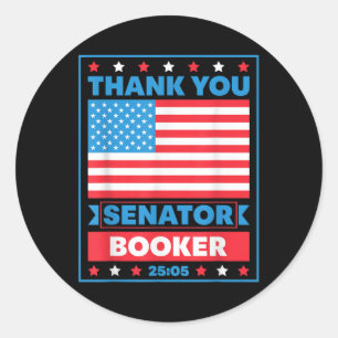 Cory Booker上院議員に感謝25時間5分 ラウンドシール