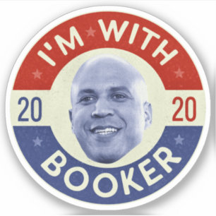 Cory Booker社長2020民主党写真レトロ シール