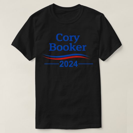 Cory Booker 2024 Booker 2024 President 自由主義の De Tシャツ (デザイン正面)