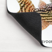 Corydoras Sterbaiのナマズのマウスパッド マウスパッド (コーナー)