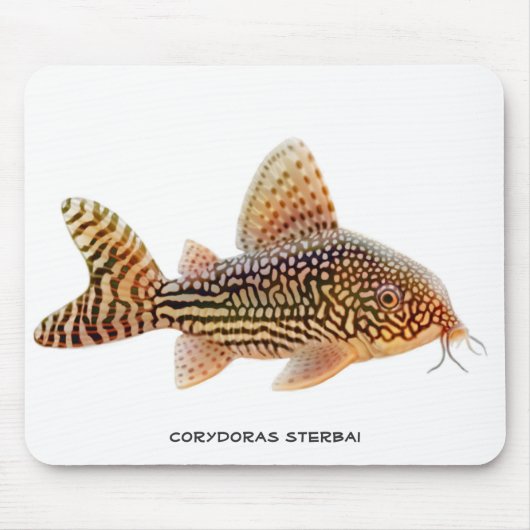 Corydoras Sterbaiのナマズのマウスパッド マウスパッド (正面)