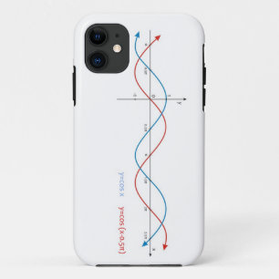 Cosはsinusoid図表の数学の罪を曲げます iPhone 11 ケース