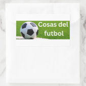 Cosas del futbol 長方形シール (バッグ)