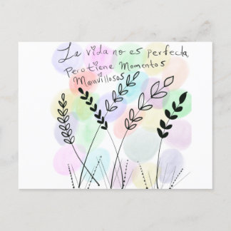 “Cosas sobre la vida “ doodles card postal ポストカード