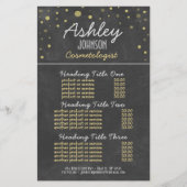 Cosemtologist Chalkboardのサービスと価格 (正面)