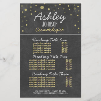 Cosemtologist Chalkboardのサービスと価格