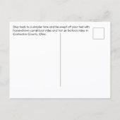 Coshocton Ohio Postcard ポストカード (裏面)