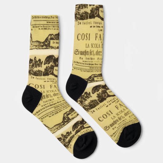 Così Fan Tutte Playbill (Mozart) ソックス (右)