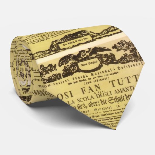 Così Fan Tutte Playbill (Mozart) ネクタイ (ロール)