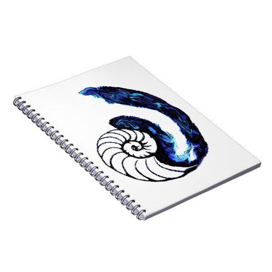 Cosimaの入れ墨の孤児の黒のカスタマイズ可能な背景 ノートブック (右側)