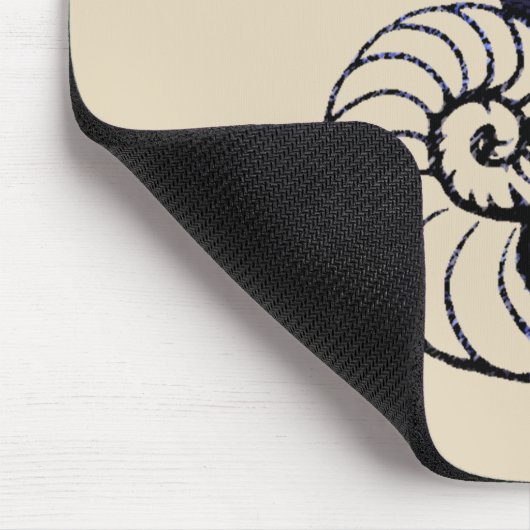 Cosimaの入れ墨の孤児の黒のカスタマイズ可能な背景 マウスパッド (コーナー)