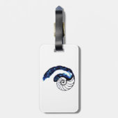 Cosimaの入れ墨の孤児の黒のカスタマイズ可能な背景 ラゲッジタグ (裏面縦)