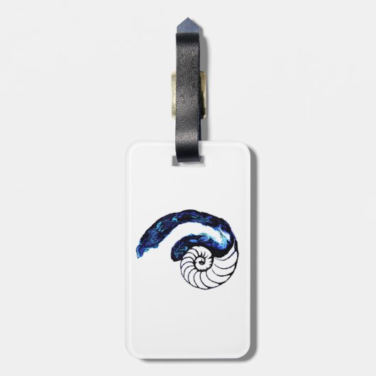 Cosimaの入れ墨の孤児の黒のカスタマイズ可能な背景 ラゲッジタグ (裏面縦)