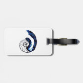 Cosimaの入れ墨の孤児の黒のカスタマイズ可能な背景 ラゲッジタグ (裏面横)