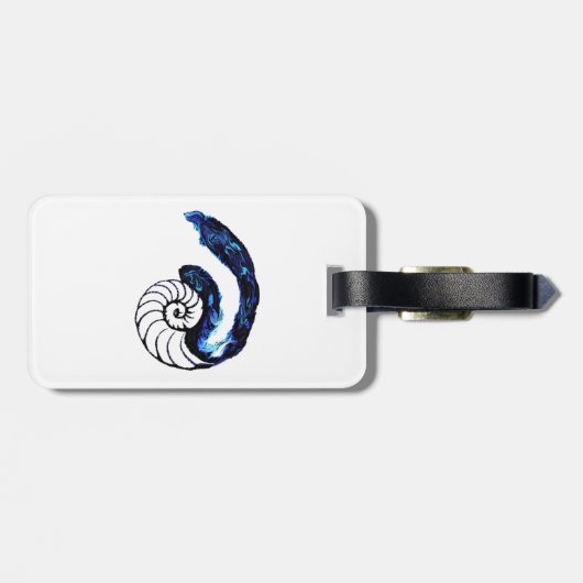 Cosimaの入れ墨の孤児の黒のカスタマイズ可能な背景 ラゲッジタグ (裏面横)