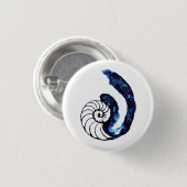 Cosimaの入れ墨の孤児の黒のカスタマイズ可能な背景 缶バッジ (正面&裏面)