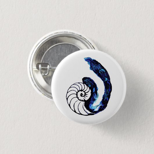 Cosimaの入れ墨の孤児の黒のカスタマイズ可能な背景 缶バッジ (正面&裏面)