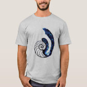 Cosimaの入れ墨の孤児の黒のカスタマイズ可能な背景 Tシャツ (正面)