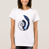 Cosimaの入れ墨の孤児の黒のカスタマイズ可能な背景 Tシャツ (正面)