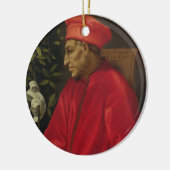 Cosimoのde Medici (Il Vecchio) (1389-1463年) 1518年(o セラミックオーナメント (左)
