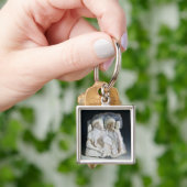 Cosimoをde Medici (1519-74年)および彼の描写するカメオ キーホルダー (手)