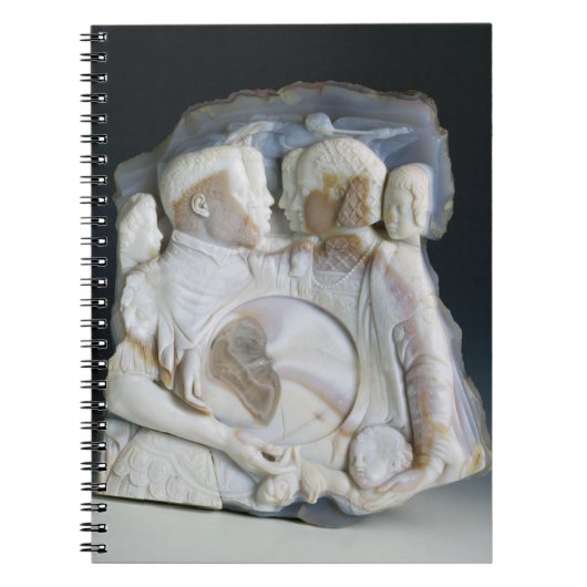 Cosimoをde Medici (1519-74年)および彼の描写するカメオ ノートブック (正面)